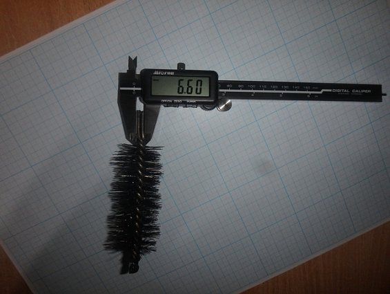 Щетка-ерш стальной Д35х75х120х3.0х0.30мм D35х75х120х3.0х0.30mm диаметр-Ф35мм длина ворса-75мм