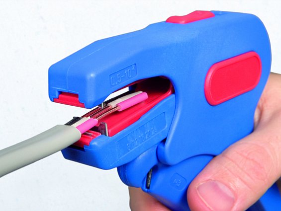 51001007 WEICON № 7-F Автоматический стриппер для плоских кабелей (упаковка-блистер)