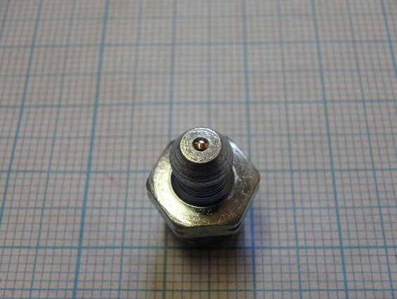 Пресс-масленка коническая оцинкованная H1 G1/8" VZ-SK-SW 11 прямая закаленная шестигранная головка