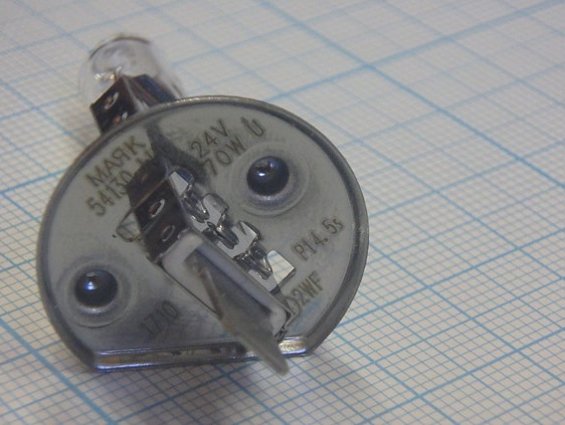 Автолампа Маяк h1 24V 70W P14.5s 54130