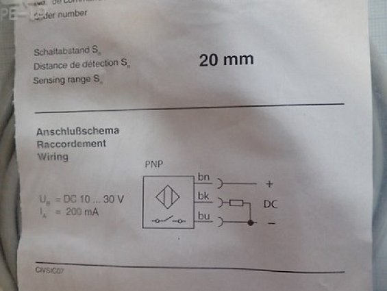 Индуктивный датчик SICK IM18-20NPS-ZW1 6027518 20mm