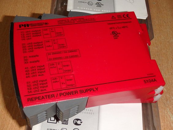Повторитель источник питания PR electronics 5104ab 5104AB 1069404 изолирующий преобразователь