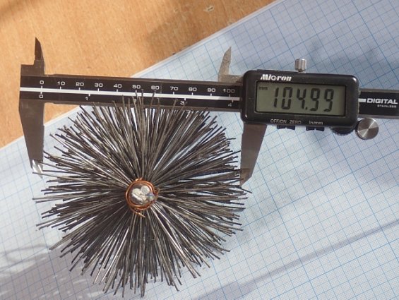 Щетка-ерш стальной Д105х110х170х4.0х0.9мм D105х110х170х4.0х0.9mm диаметр-Ф105мм длина ворса-110мм дл