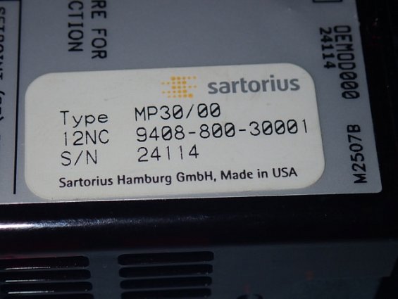 Цифровой индикатор Sartorius MP30/00 12NC 9408-800-30001 БЫВШИЙ В УПОТРЕБЛЕНИИ ПОЧТИ НОВЫЙ