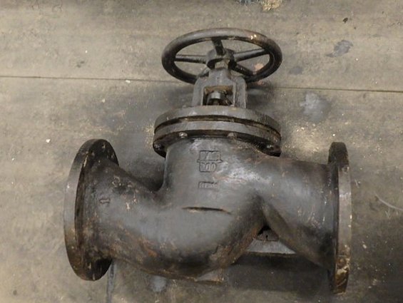Вентиль клапан типа 15ч14п Ду200 Ру10 вода пар чугунный запорный проходной фланцевый