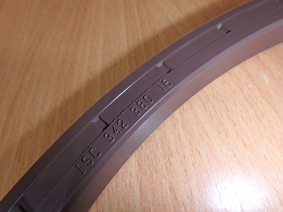 Манжет сальник армированный 342-380-16mm 342х380х16mm тип ISC fkm фторкаучук viton сальник