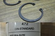 Кольцо стальное пружинное стопорное  d40мм DIN 472 ГОСТ 13943 внутреннее для отверстий