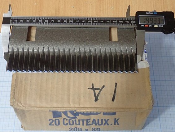 Нож барабанной свеклорезки Maguin DRUM BEET SLICER 2000-600-60 K.MAGUIN 25A 5392 200х89