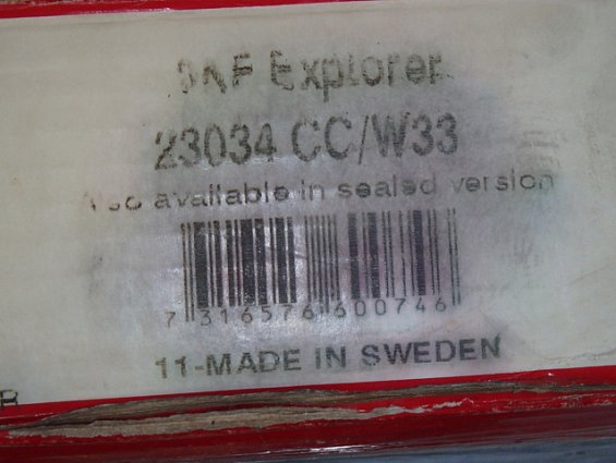 Подшипник 23034СС/W33 SKF 11-made in SWEDEN