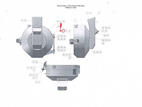 Винт болт EVOLUTION 50000094 SCREW HM 12-40 8-8 гранулятора древесных опилок EVOLUTION 8105 PROMILL