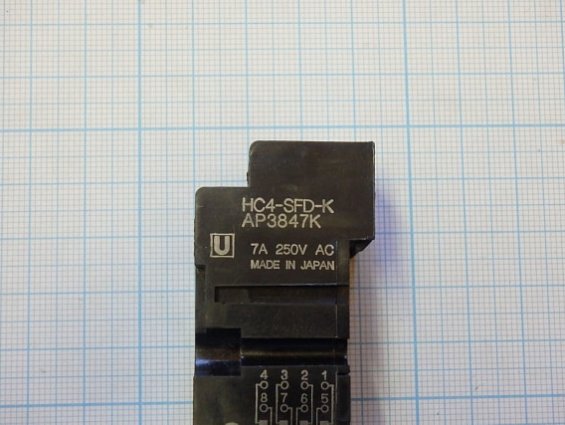 Панель разъем hc4-SFD-K ap3847k для реле промежуточного 7А 250V AC SOCKET SCRW W/CLIP DIN HC4