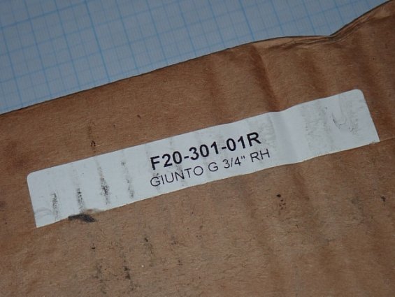 Ротационное соединение ROTOFLUX F20-301-01R GIUNTO G3/4" RH