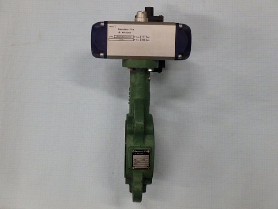 Затвор Saunders-Via Alfa Laval DN80 PN16 K30080BI-221EEOA + пневмопривод RP300605000A00 + пневморасп