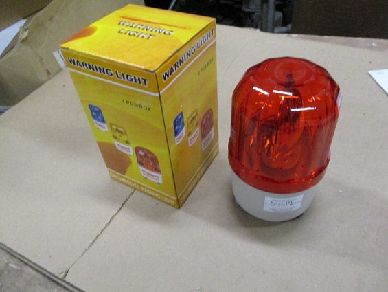 Лампа сигнальная ЛН-1101 Ф100мм красный цвет лампа накаливания ~220В крепление магнитное