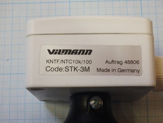 Датчик температуры канальный vilmann stk-3m kntf/ntc10k/100 -30+150C IP65 VILMANN made in Germany