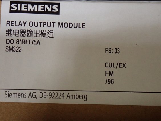 Модуль SIEMENS 6ES7 322-1HF10-0AA0 Made in Germany