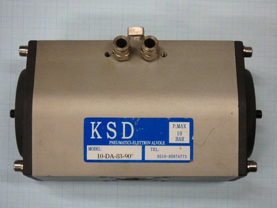 Пневмопривод ksd 10-da-83-90 Pmax=10bar pneumatici-elettrov alvole
