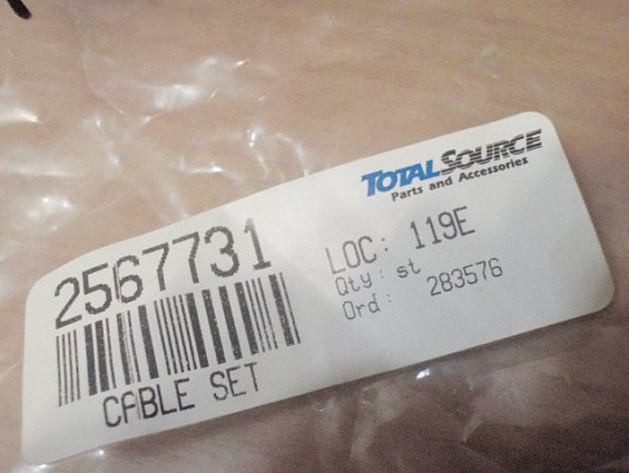 Провода высоковольтные CABLE SET 2567731 119E 283576 HI TEMP SILICONE PERFORMANCE RESISTIVE