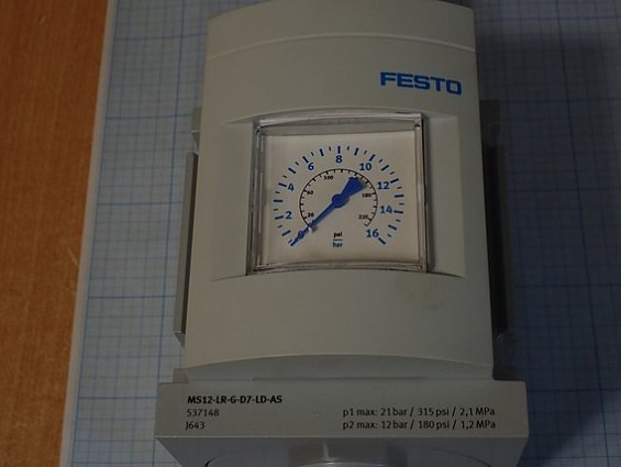 Регулятор давления FESTO MS12-LR-G-D7-LD-AS 537148 0.8...21bar 0.5...12bar