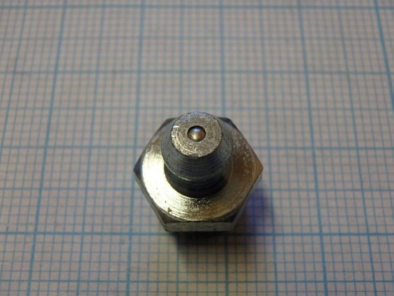 Пресс-масленка коническая оцинкованная H1 G1/8" PTF-VZ-SK-SW 11 прямая закаленная