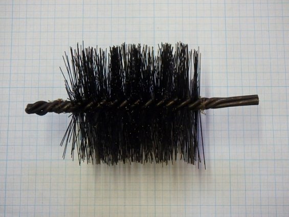 Щетка-ерш стальной Д74х90х140х3.0х0.3мм D74х90х140х3.0х0.3mm диаметр-Ф74мм длина ворса-90мм длина об