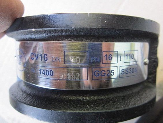 Клапан обратный Гранлок СV16-50 DN50 PN16 16бар cv16.01.050.16.м/ф чугунный межфланцевый