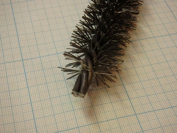 Щетка-ерш стальной Д28х100х135х3.0х0.5мм D28х100х135х3.0х0.5mm диаметр-Ф28мм длина ворса-100мм