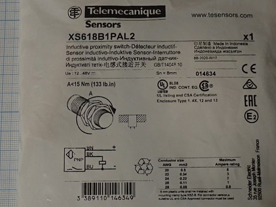 Индуктивный датчик Telemecanique XS618B1PAL2