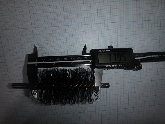 Щетка-ерш стальной Д50х75х120х3.0х0.30мм D50х75х120х3.0х0.30mm диаметр-Ф50мм длина ворса-75мм