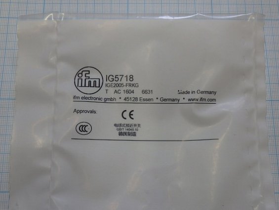 Датчик индуктивный ifm IG5718 IGE2005-FRKG 5mm 10...55vdc 400mA IP65 ac1511 3172