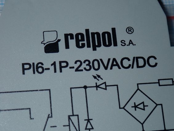 Реле relpol PI6-1P-230VAC/DC MADE IN POLAND