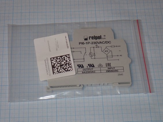 Реле relpol PI6-1P-230VAC/DC MADE IN POLAND