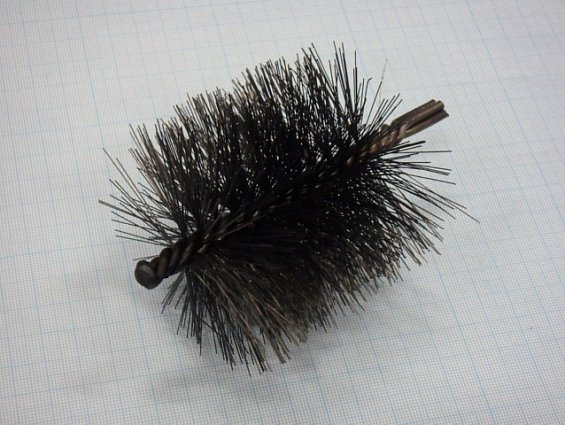 Щетка-ерш стальной Д76х80х130х3.0х0.4мм D76х80х130х3.0х0.4mm диаметр-Ф76мм длина ворса-80мм длина об