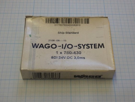 Модуль WAGO дискретного ввода 8-канальный Ship-Standard 750-430 8DI 24VDC 3.0ms