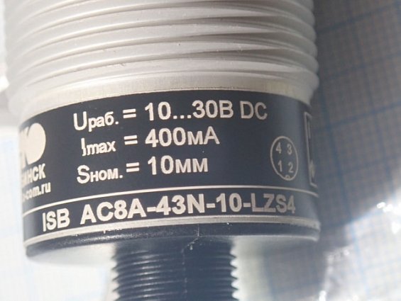 Бесконтактный выключатель НПК ТЕКО ISB AC8A-43N-10-LZS4 10...30В DC 400mA 10мм