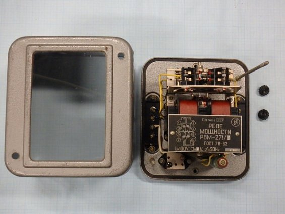 РЕЛЕ МОЩНОСТИ РБМ-271/1 ГОСТ711-62 Uн100V Iн5А fн50Hz 1967г Сделано в СССР