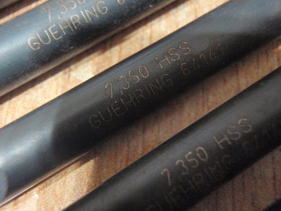 Сверло GUHRING S-SPIRALBOHRER Ф7.350 hSS 64141 Gesamtlange общая длина 74mm Ф7.350mm