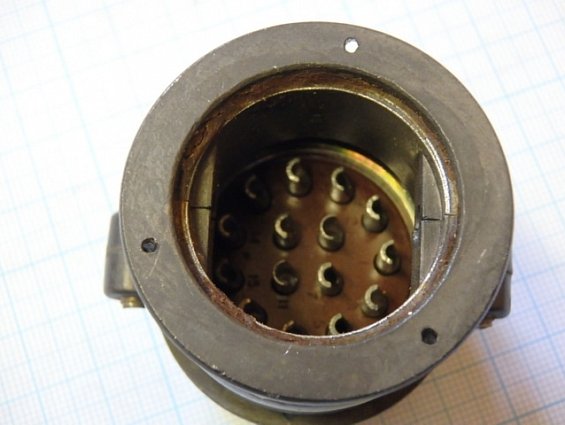 Разъем вилка кабельная ШР36П15ЭГ4Н 1984г.в.