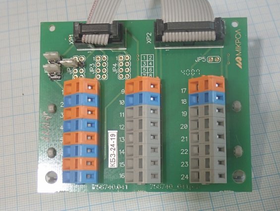 Клеммно-блочный соединитель МИКРОЛ КБЗ-24-19 для БРУ-7