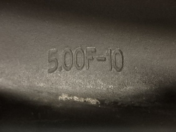Диск сборный обод из двух половин 5.00F-10 J p216 на шину 6.50х10 автопогрузчика