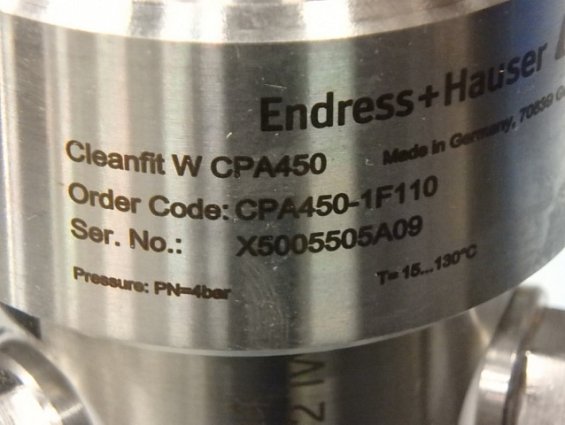 Арматура выдвижная CPA450-1F110 Endress+Hauser Cleanfit W