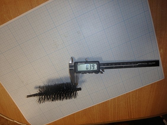 Щетка-ерш стальной Д44х95х140х3.0х0.4мм D44х95х140х3.0х0.4mm диаметр-Ф44мм