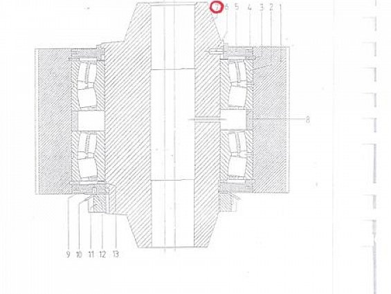 Осевая втулка ролика Paladin 505602026 Rollenachsebuchse гранулятора Paladin Pelletierpresse