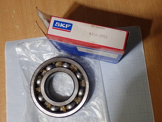 Подшипник SKF Explorer 6316 21-MADE IN FRANCE ОТКРЫТЫЙ НЕ УСТАНАВЛИВАЛСЯ