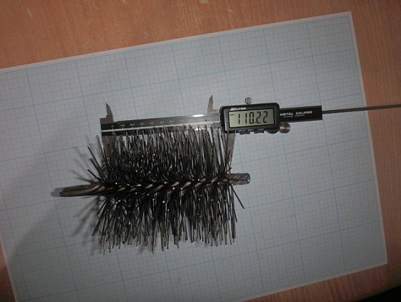 Щетка-ерш стальной Д100х110х160х4.0х1.0мм D100х110х160х4.0х1.0mm диаметр-Ф100мм