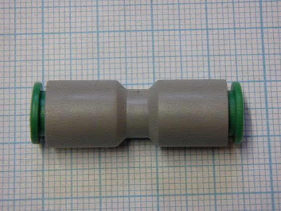 Соединитель трубок цанговый Dтр=6мм t030600 пластиковый технополимер
