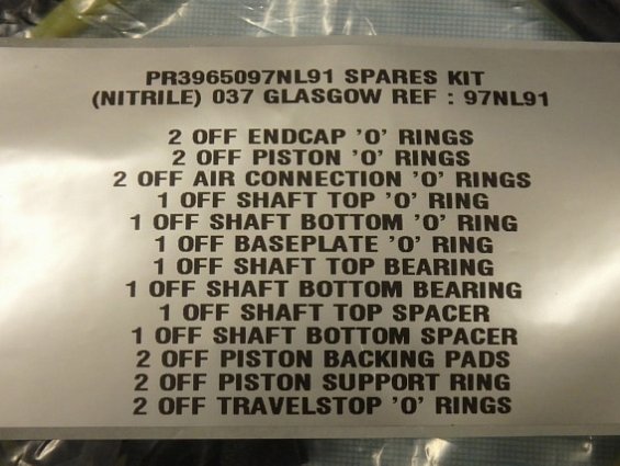 Ремкомплект pentair keystone pr3965097nl91 spk hindle spares kit nitrile 037 пневмопривода