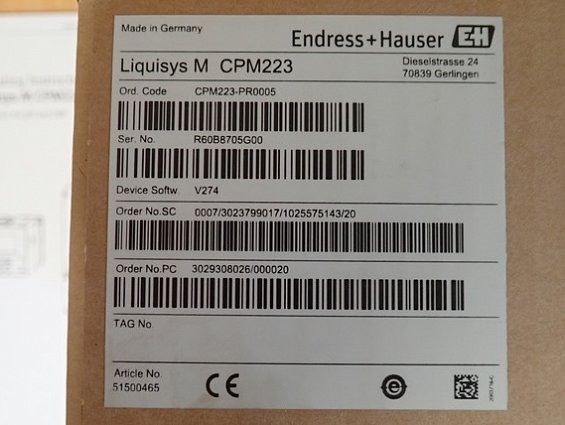 Преобразователь Endress+Hauser CPM223-PR0005 ph 0...14 4...20mA Трансмиттер Transmitter pH-метр