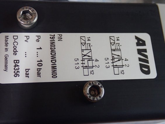 Электропневмораспределитель AVID 791N024DWD1MN00 24VDC 1...10bar Fig791/B.24VDC