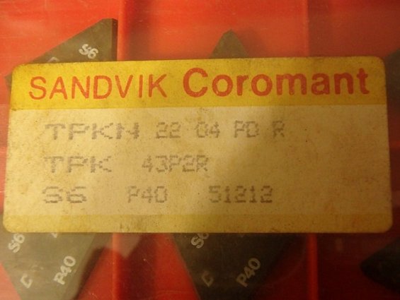 Пластина SANDVIK Coromant TPKN2204PDR tpkn-22-04-pd-R tpk-43p2R сплав-S6 p40